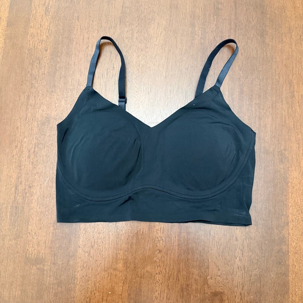 TRUE & CO Black Basic Padded Bra - Size Small